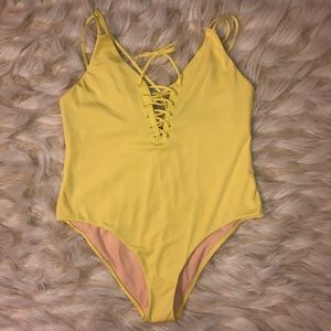 Yellow Swimsuit one piece